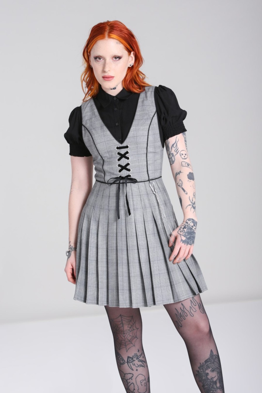 Hell Bunny Mini Dresses | Mina Pinafore Dress