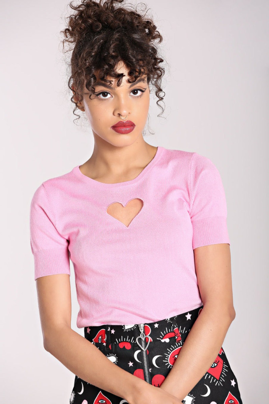 Hell Bunny Knitted Tops | Heart Top