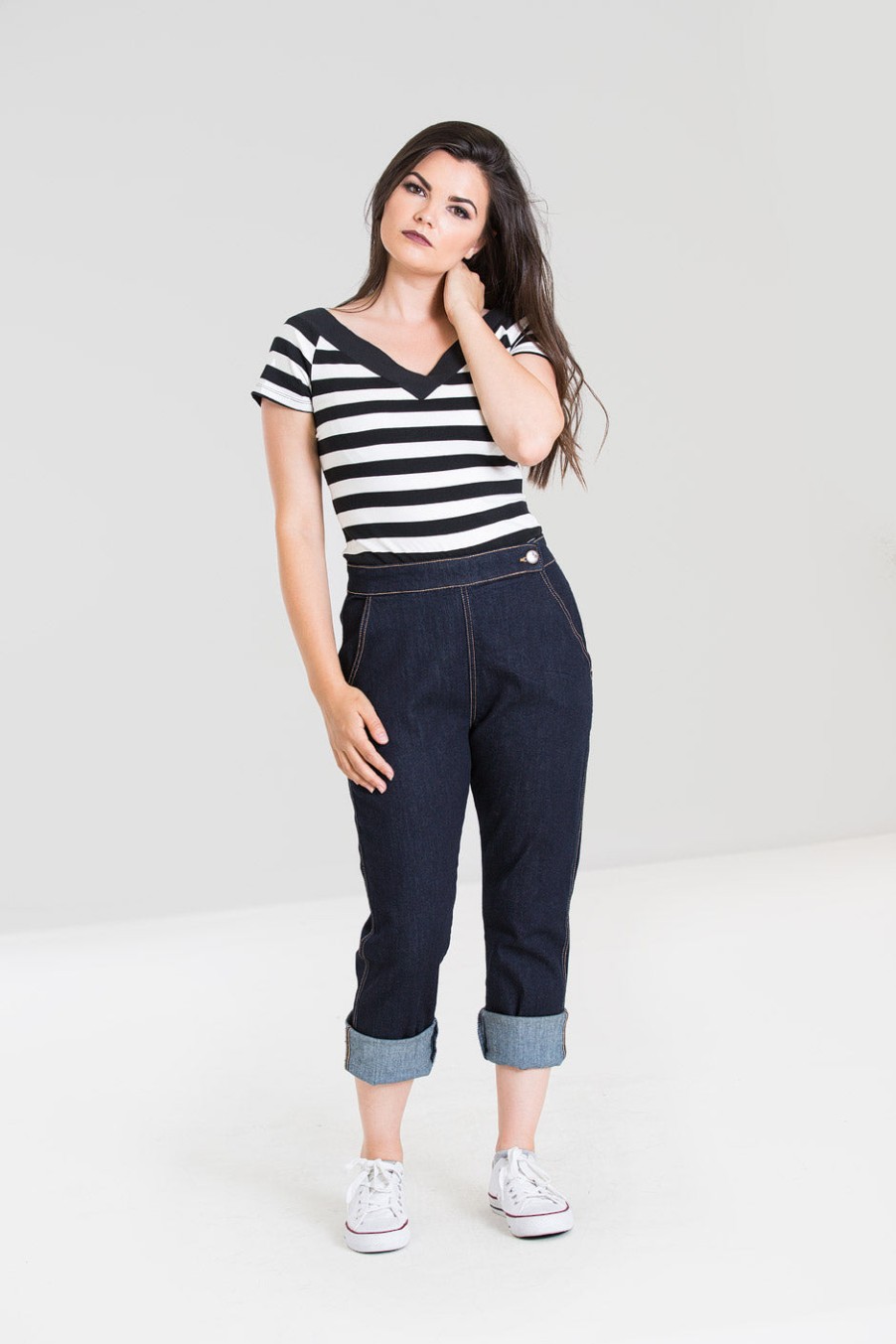 Hell Bunny Capris | Charlie Denim Capris