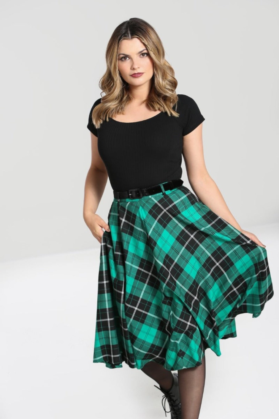 Hell Bunny Midi Skirts | Beryl Skirt