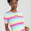 Hell Bunny Knitted Tops | Love Heart Top