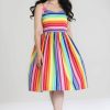 Hell Bunny Midi Dresses | New Over The Rainbow Dress