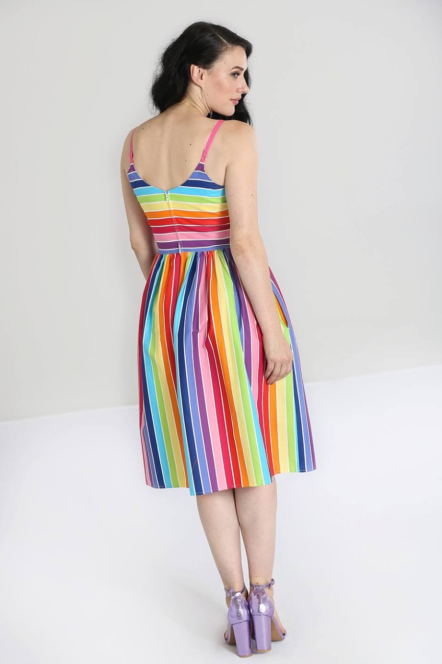 Hell Bunny Midi Dresses | New Over The Rainbow Dress