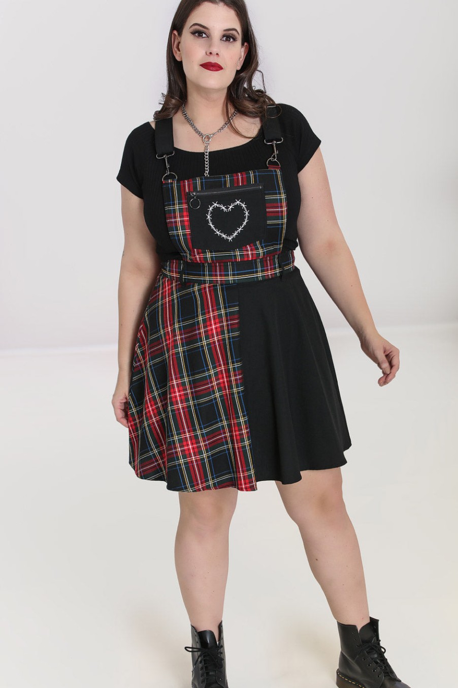 Hell Bunny Mini Dresses | Heather Pinafore Dress