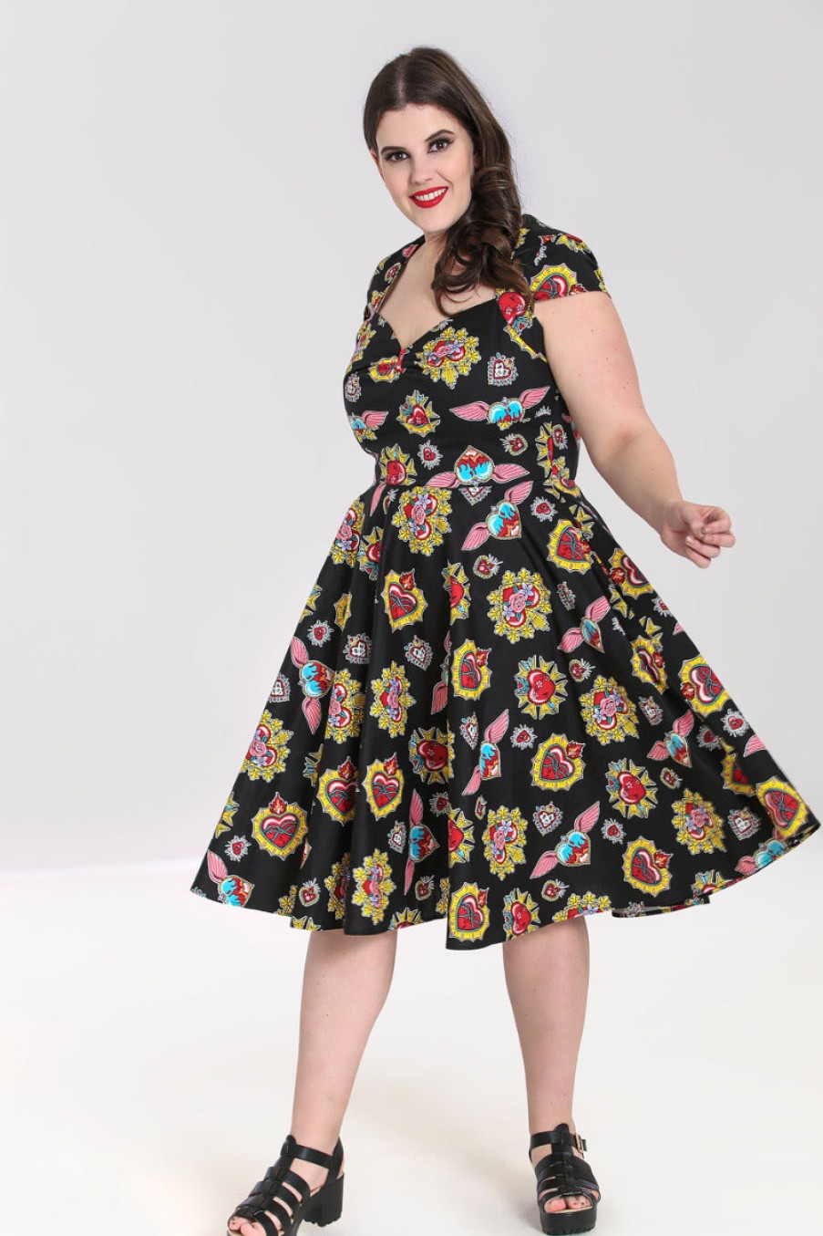 Hell Bunny Midi Dresses | Amias 50'S Dress