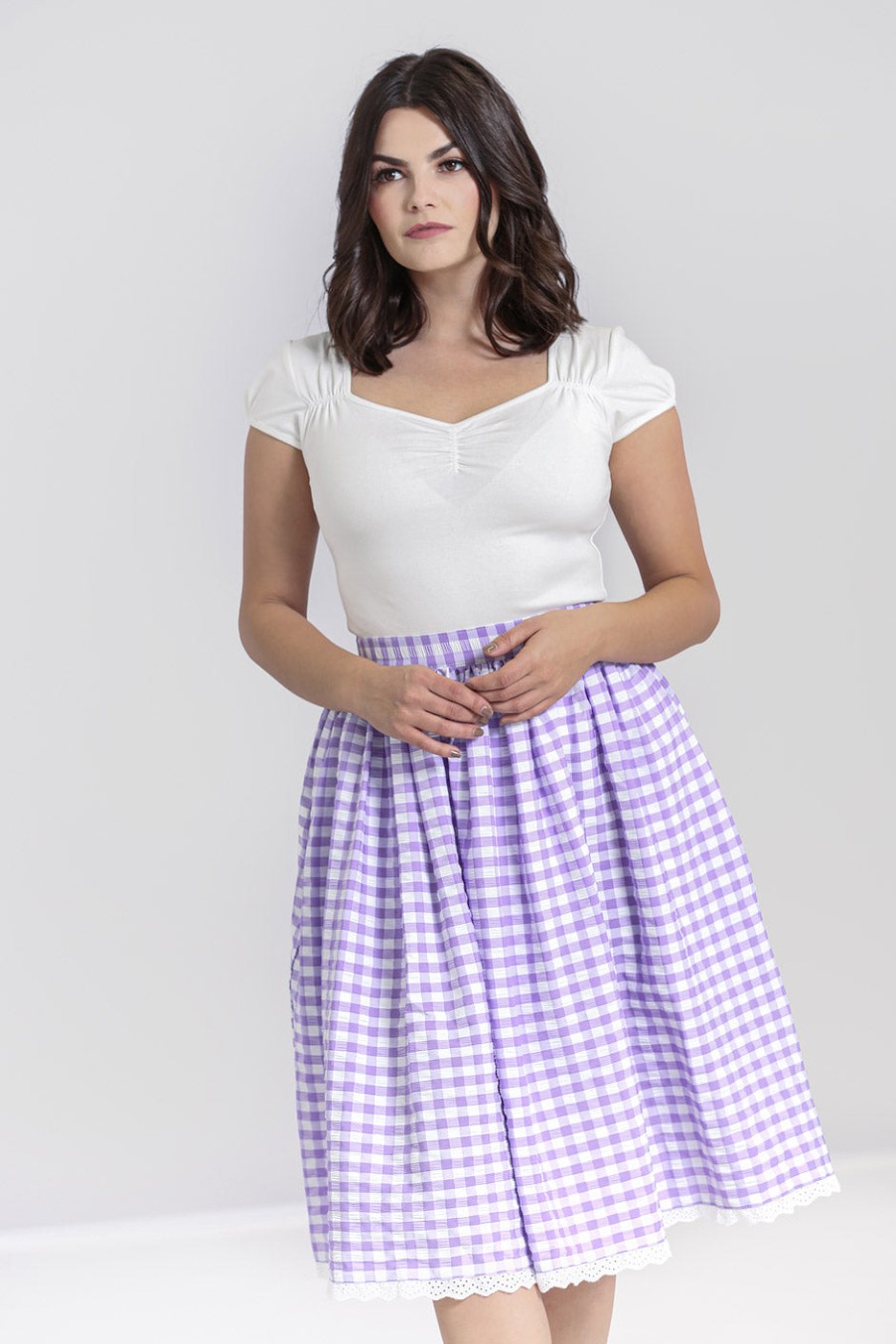 Hell Bunny Midi Skirts | Bb 50'S Skirt