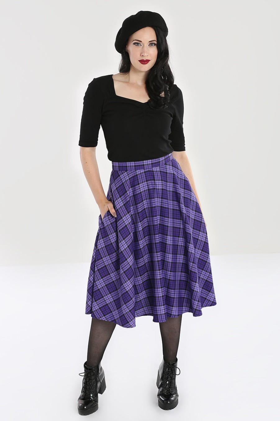 Hell Bunny Midi Skirts | Kennedy 50'S Skirt