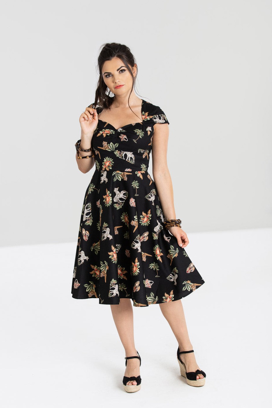 Hell Bunny Midi Dresses | Messina 50'S Dress