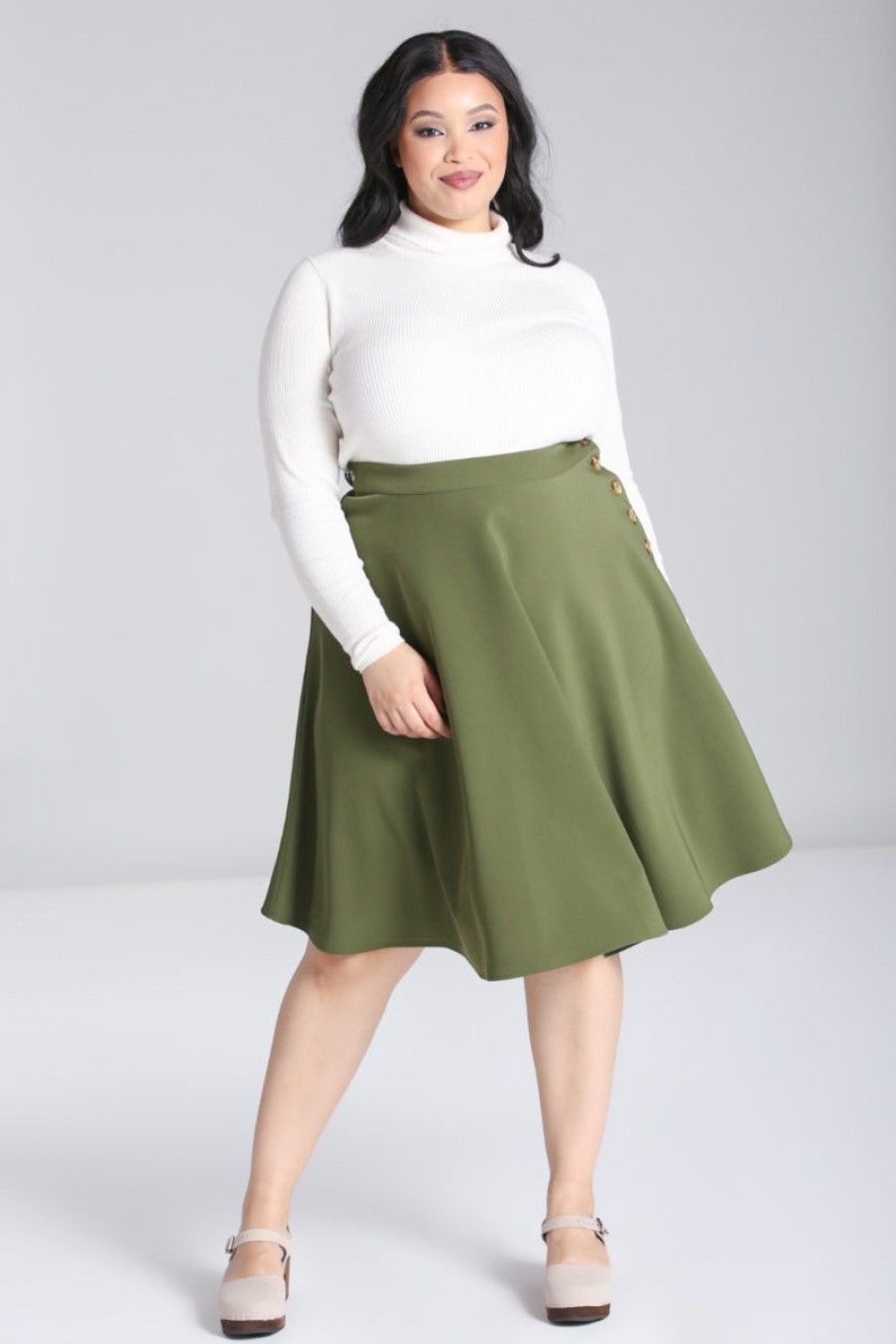 Hell Bunny Knee Skirts | Ravenwood Skirt Plus