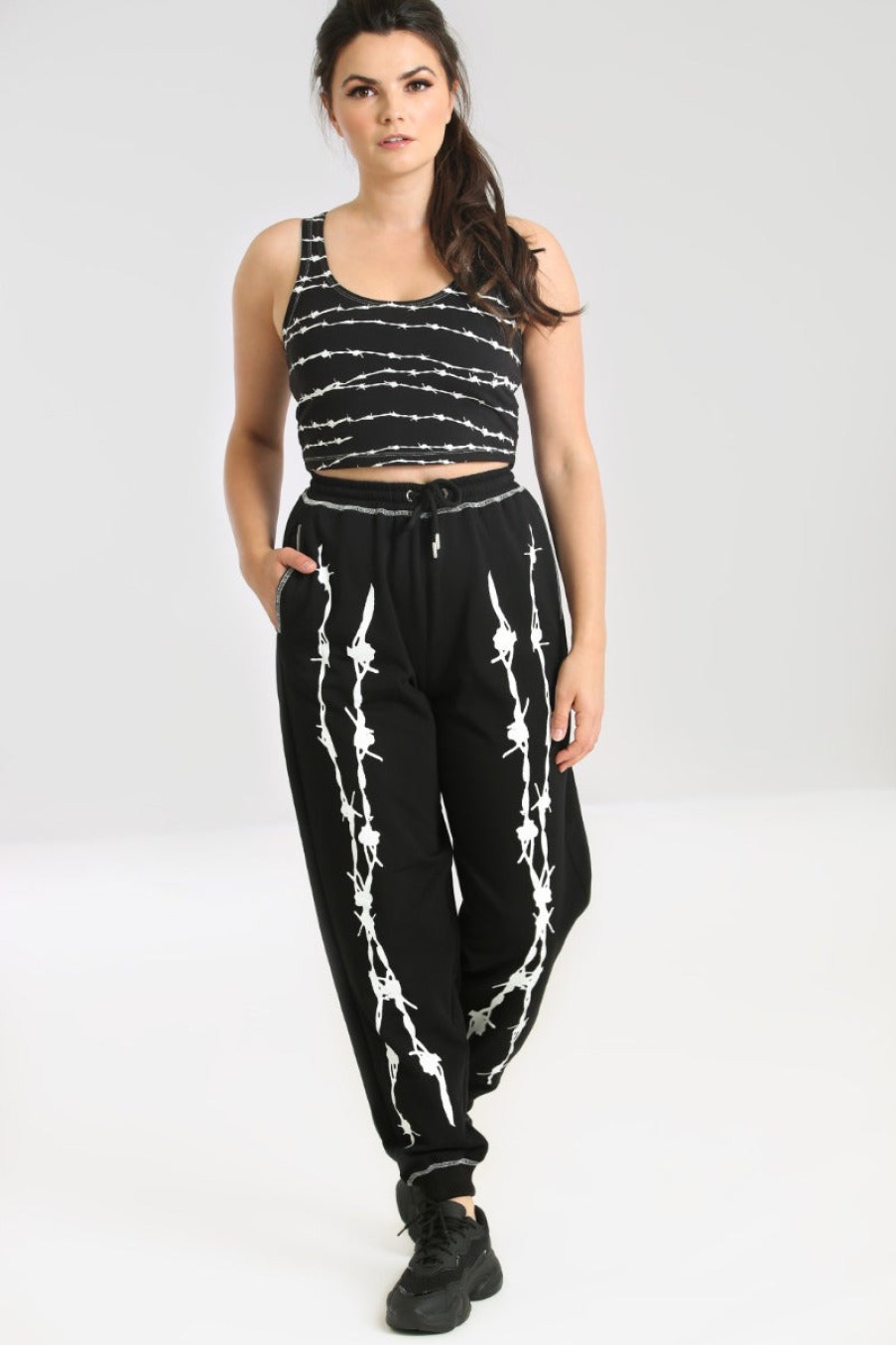 Hell Bunny Joggers | Barbed Wire Joggers