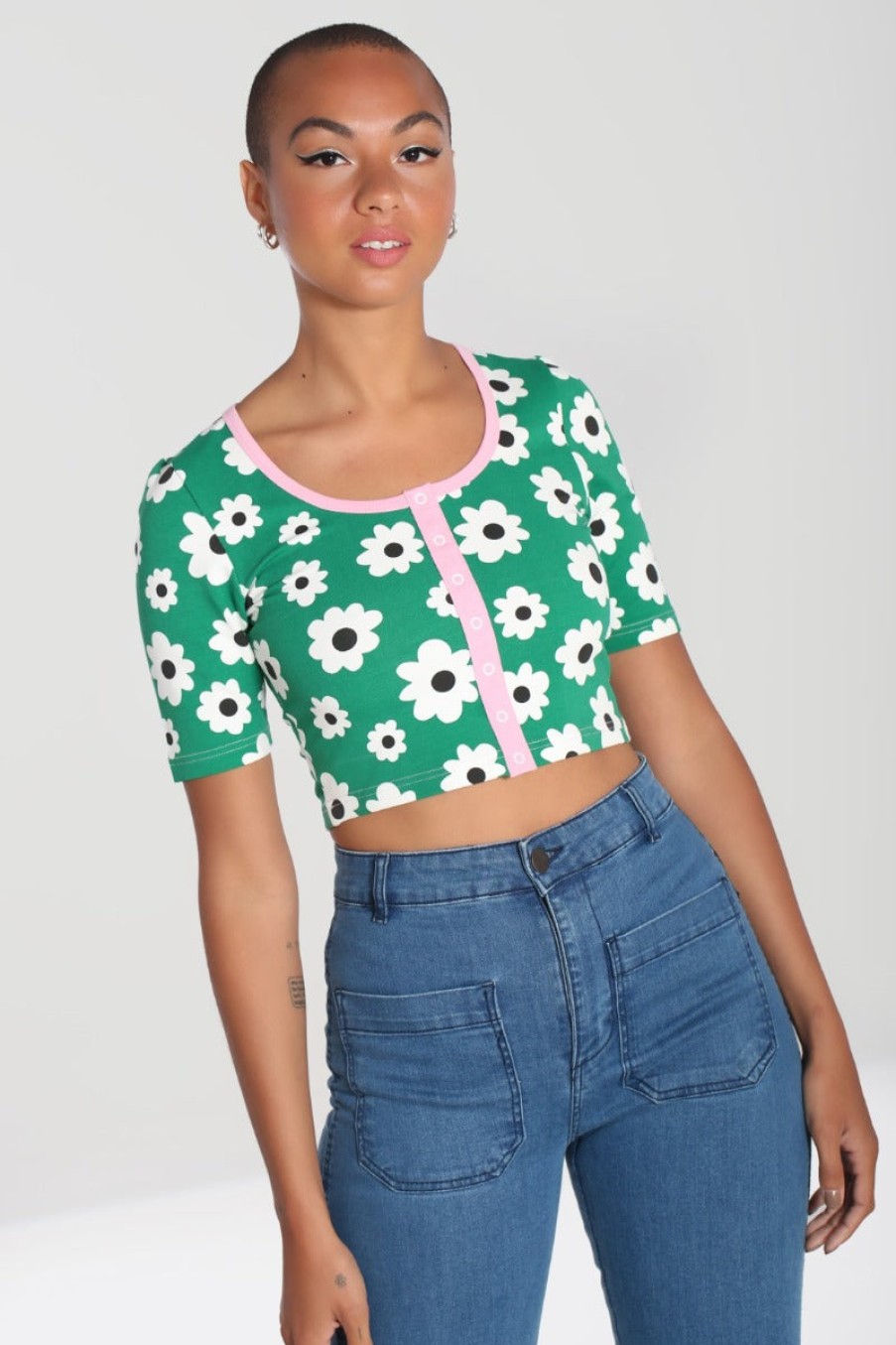 Hell Bunny Loungewear | Kitsch Daisy Top