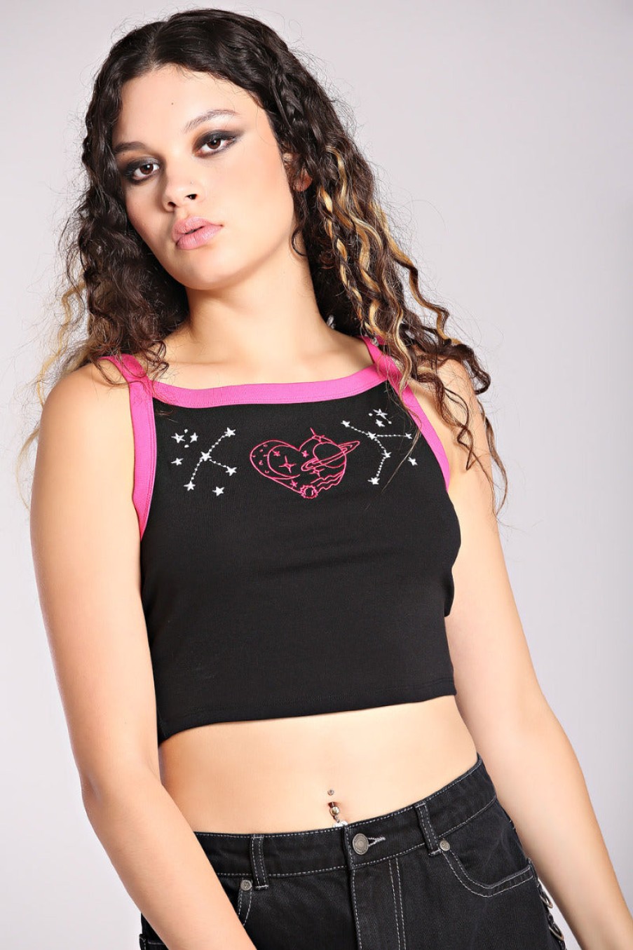 Hell Bunny Crop Tops | Andromeda Crop Top