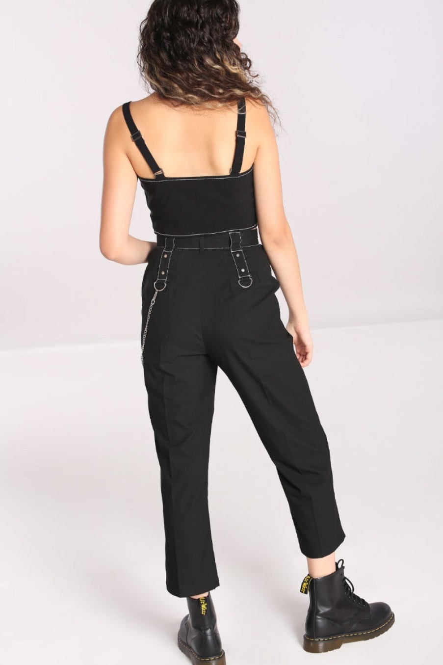 Hell Bunny Trousers | Lennox Cropped Trousers