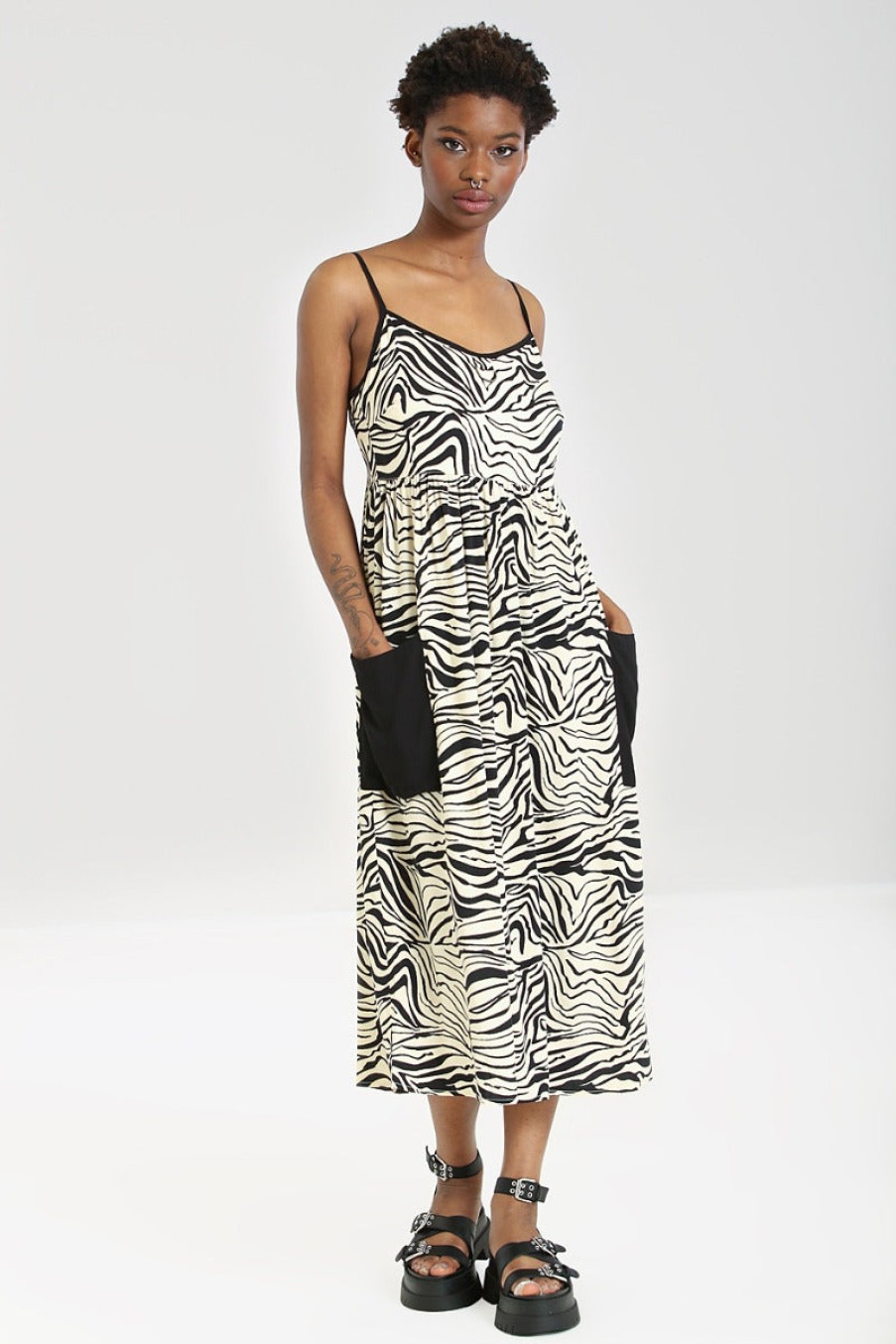 Hell Bunny Maxi Dresses | Zebra Maxi Dress