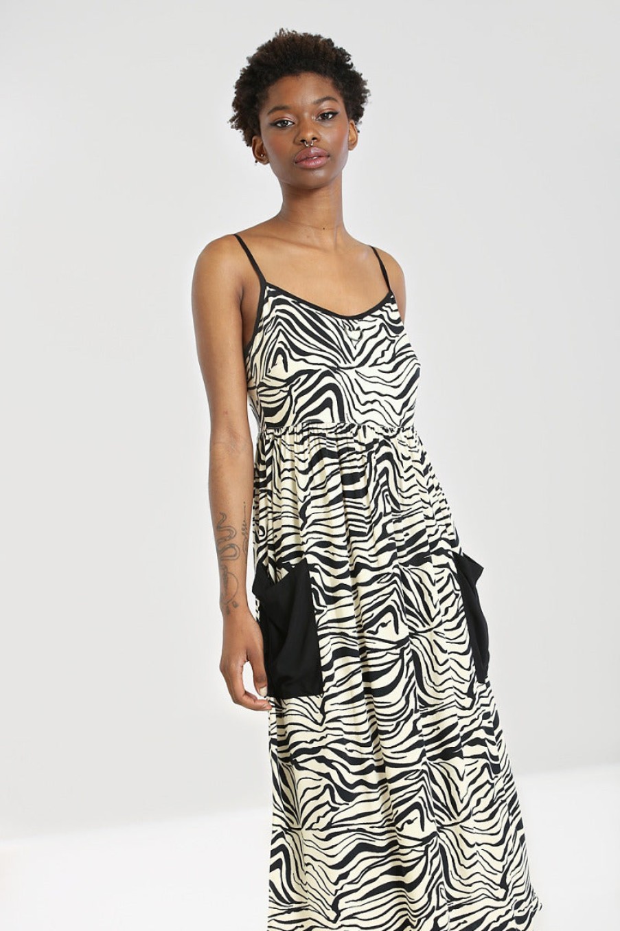 Hell Bunny Maxi Dresses | Zebra Maxi Dress