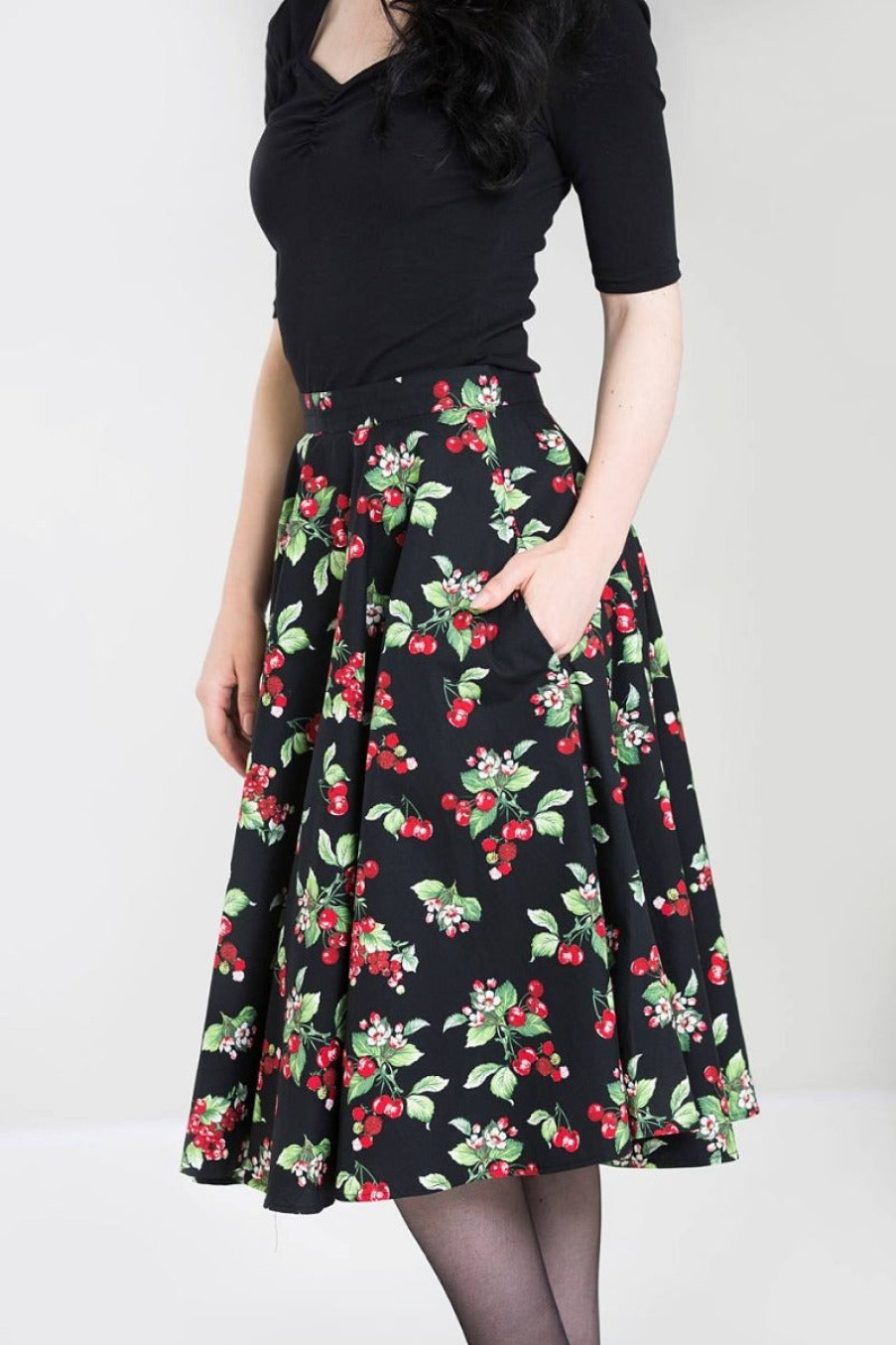 Hell Bunny Midi Skirts | Cherie 50'S Skirt