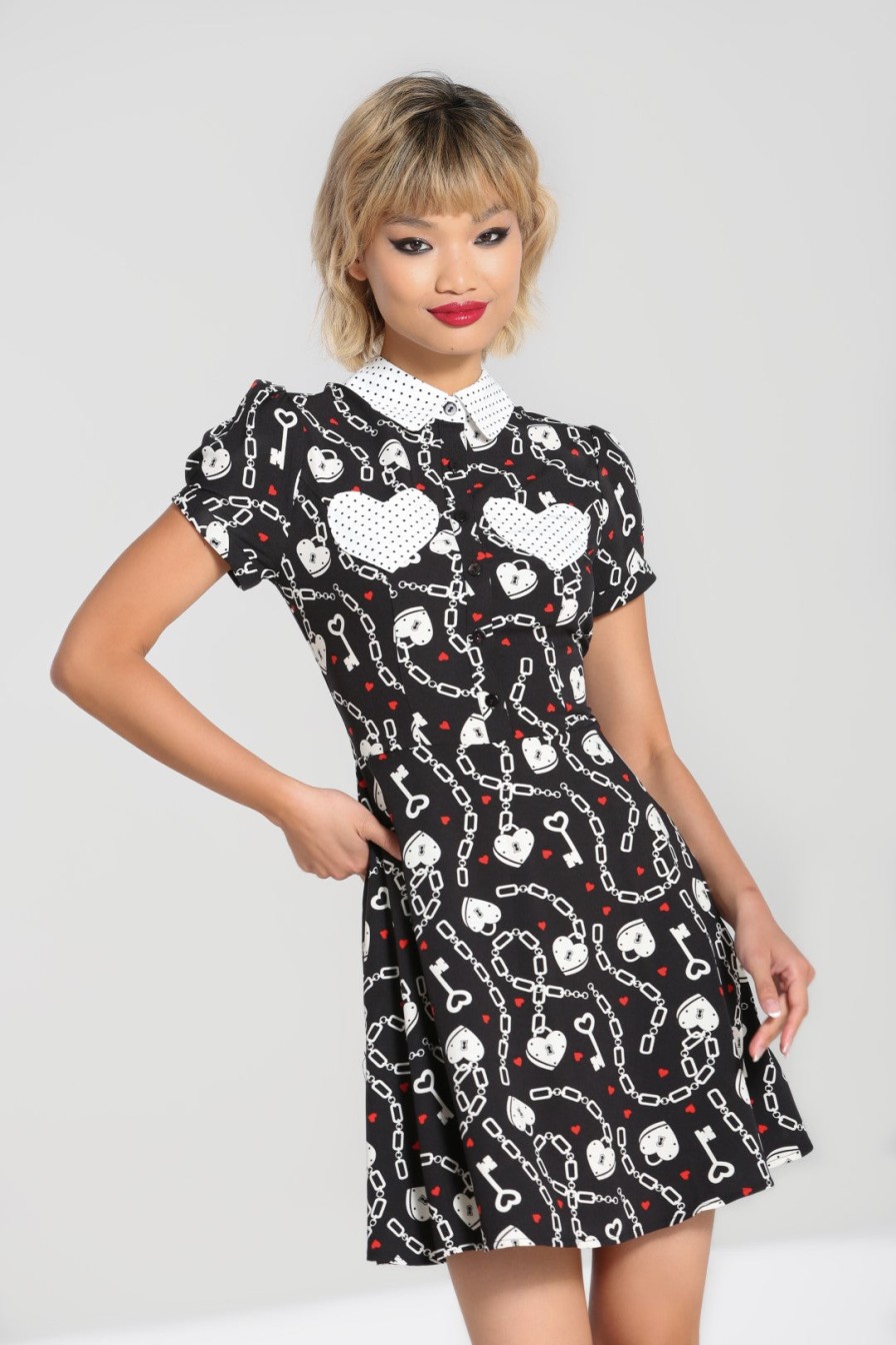 Hell Bunny Mini Dresses | Heart Lock Mini Dress