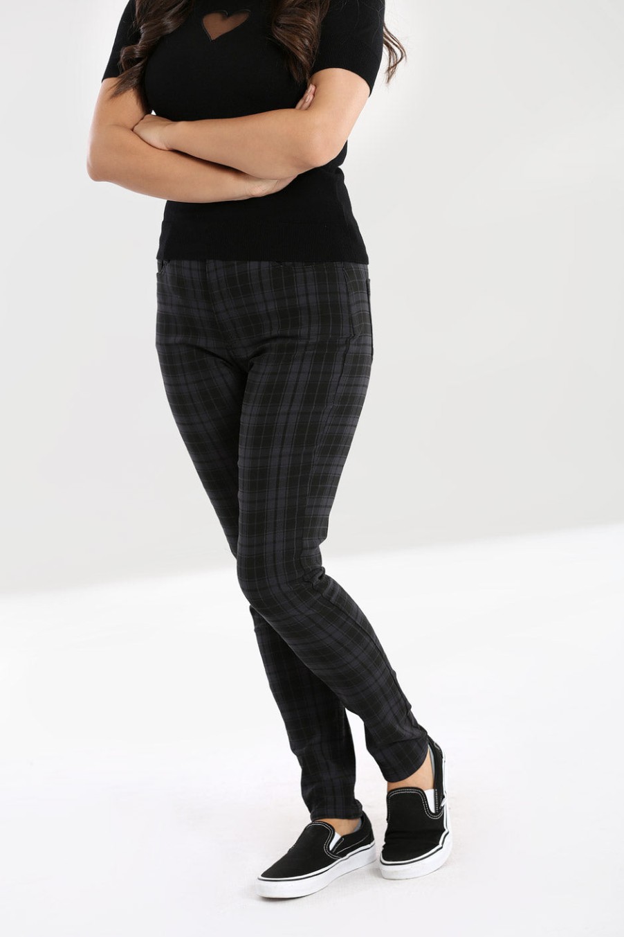 Hell Bunny Trousers | Storm Skinny Trousers