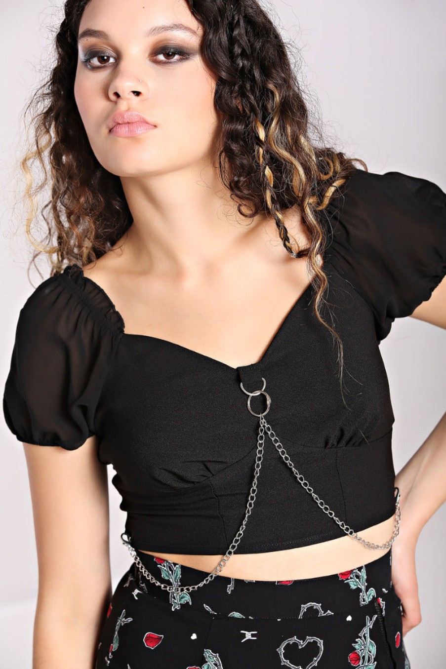 Hell Bunny Crop Tops | Tifa Crop Top