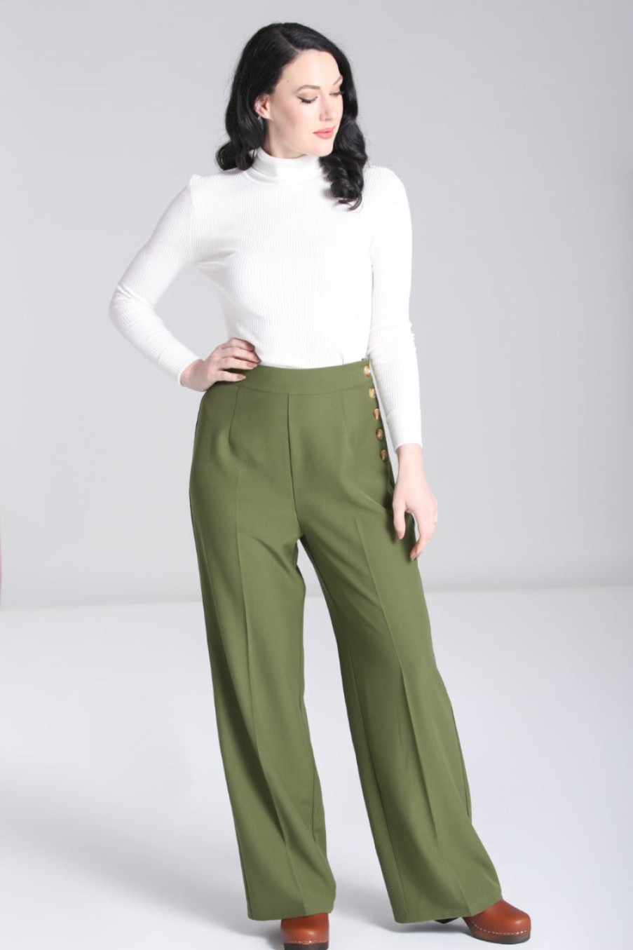 Hell Bunny Trousers | Ginger Swing Trousers