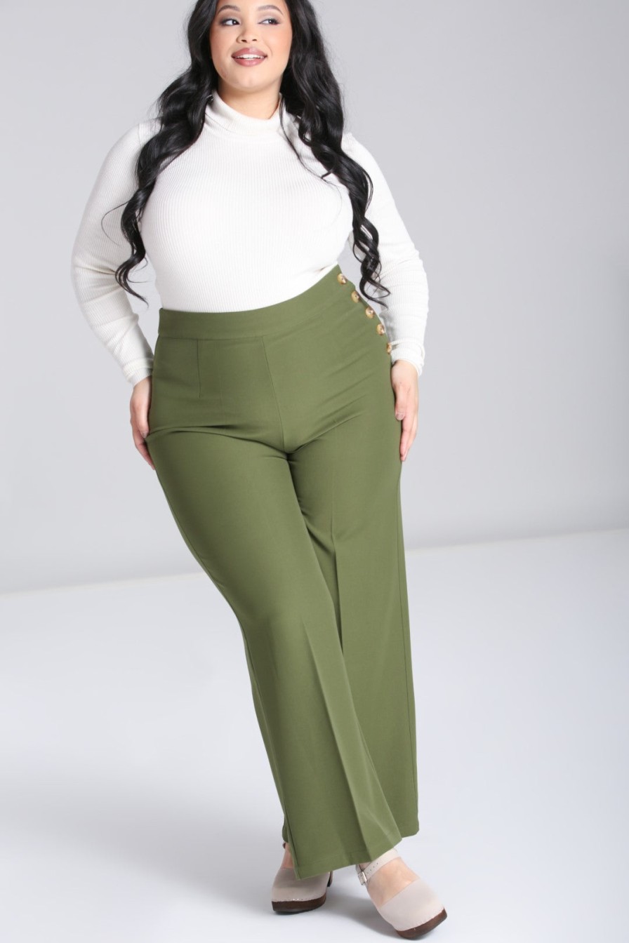 Hell Bunny Trousers | Ginger Swing Trousers