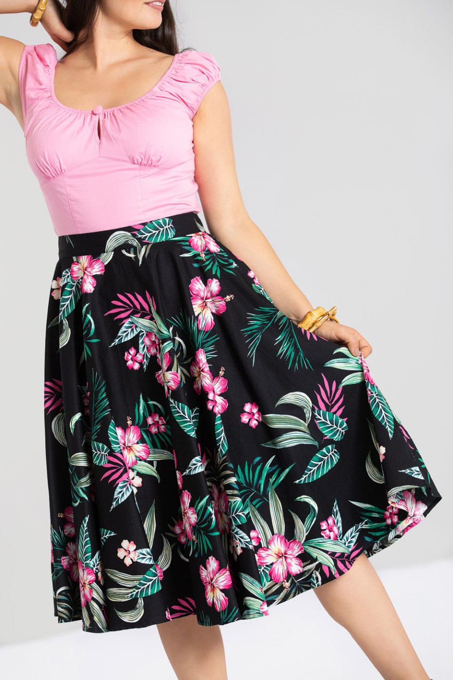 Hell Bunny Midi Skirts | Kalani 50'S Skirt