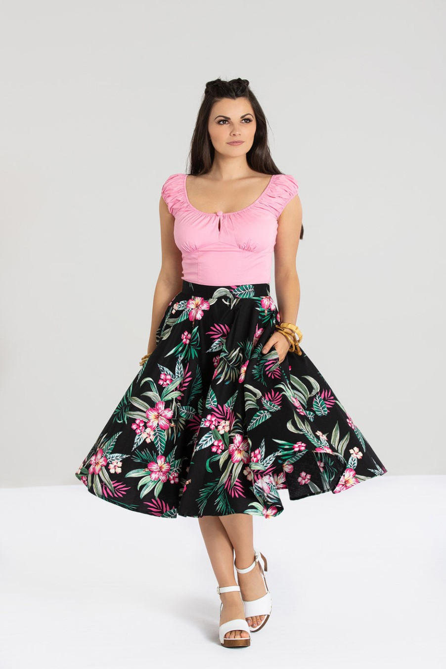 Hell Bunny Midi Skirts | Kalani 50'S Skirt