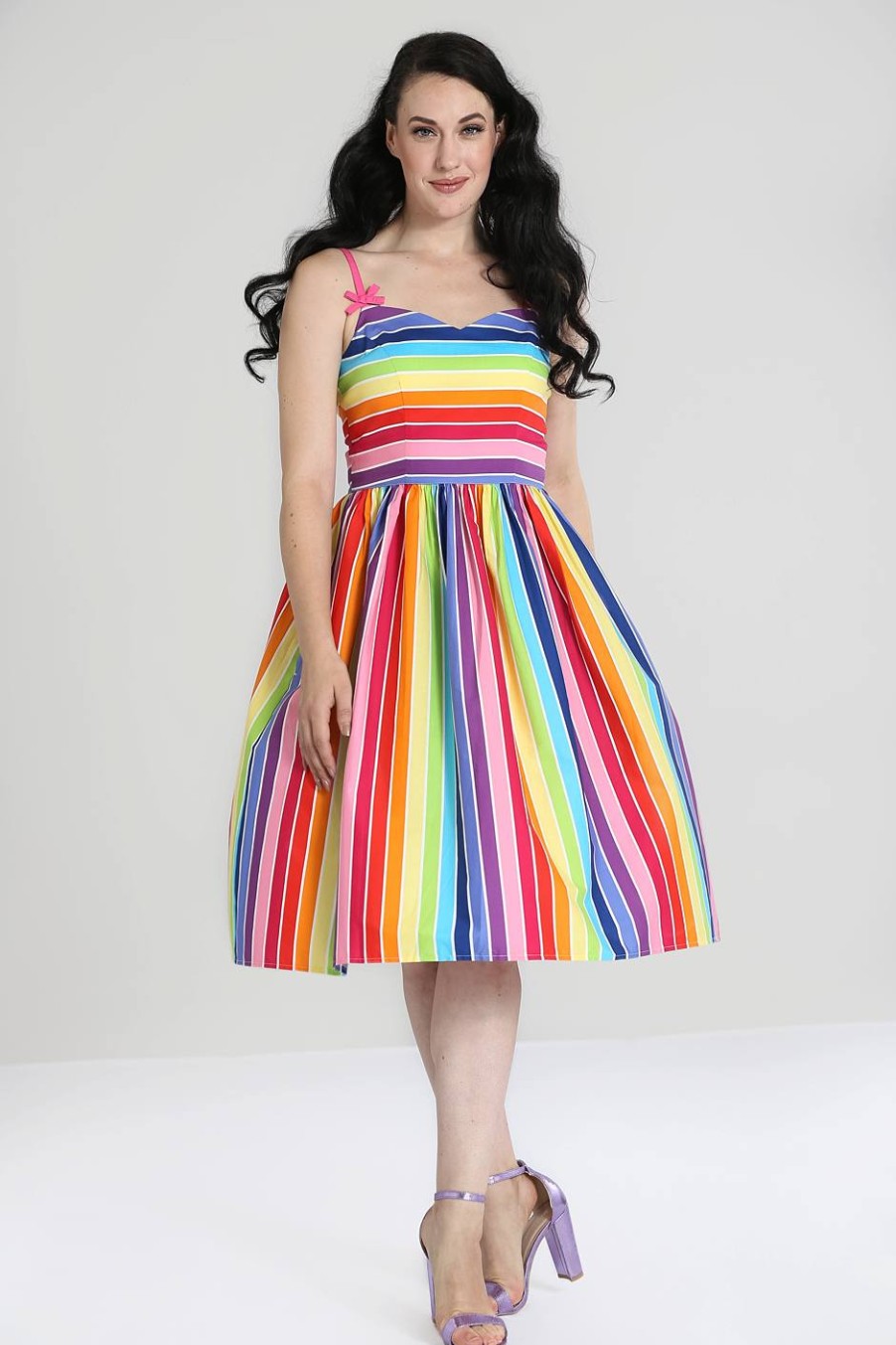 Hell Bunny Midi Dresses | Over The Rainbow 50'S Dress