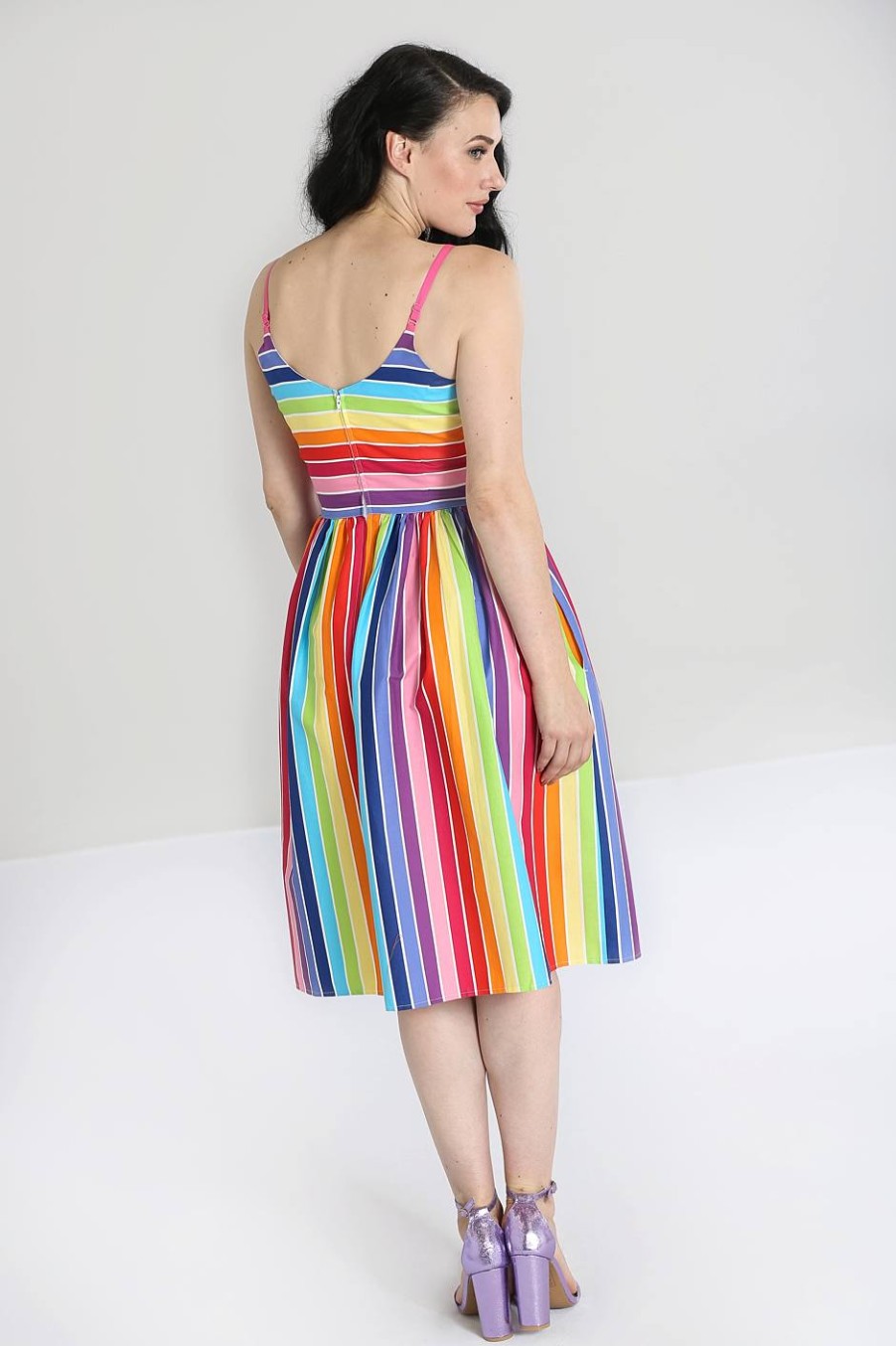 Hell Bunny Midi Dresses | Over The Rainbow 50'S Dress