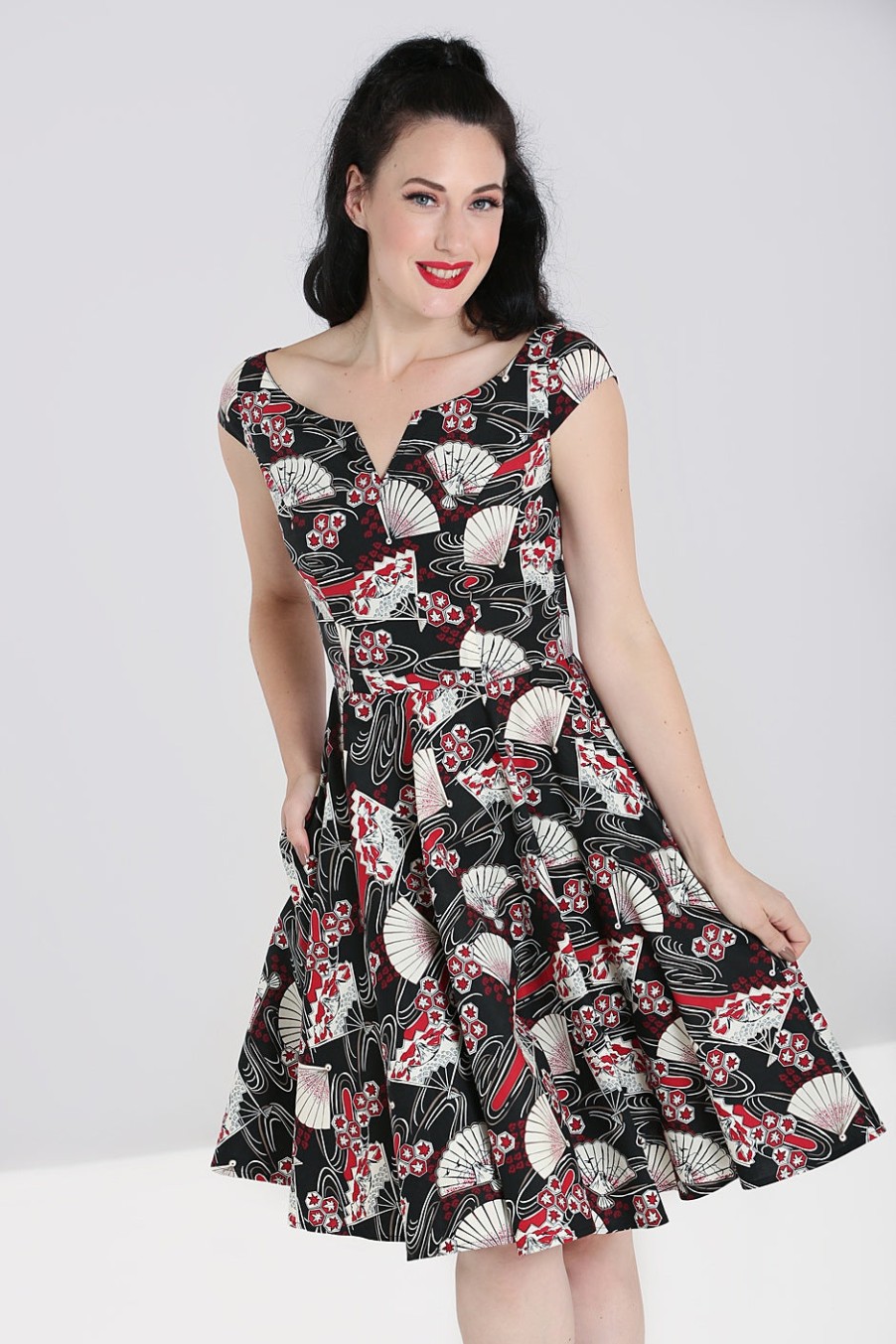 Hell Bunny Knee Dresses | Lanah Mid Dress