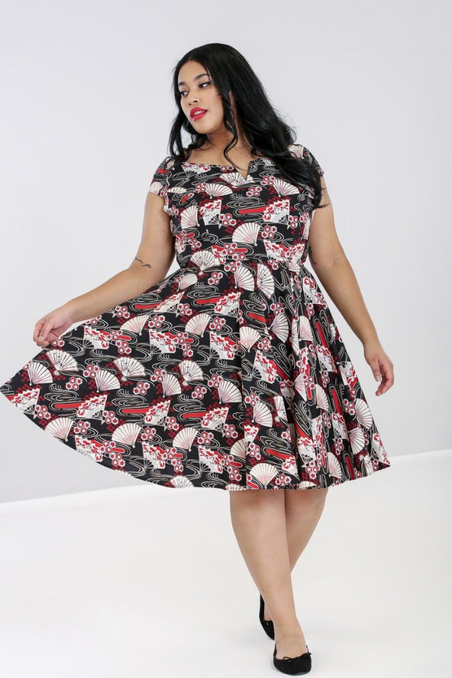 Hell Bunny Knee Dresses | Lanah Mid Dress