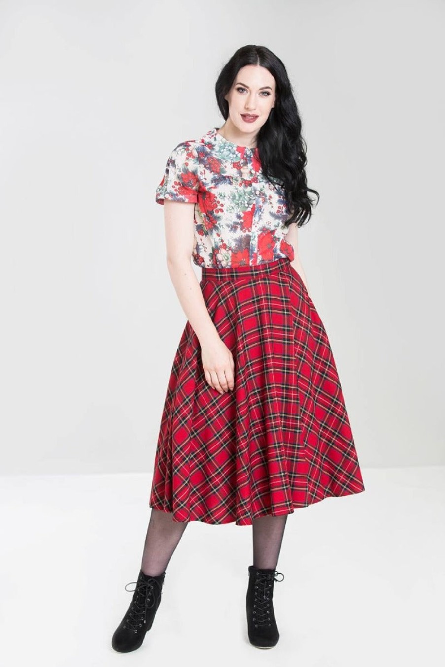 Hell Bunny Midi Skirts | Irvine 50'S Skirt