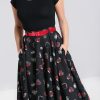 Hell Bunny Midi Skirts | Petals 50'S Skirt