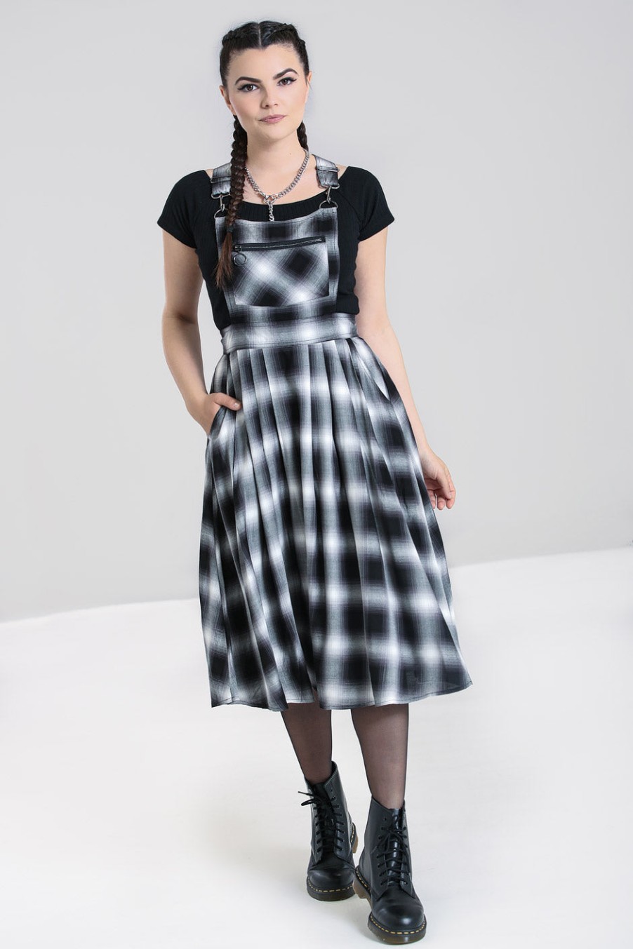 Hell Bunny Midi Dresses | Avril Pinafore Dress