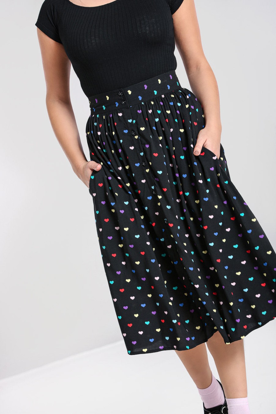 Hell Bunny Midi Skirts | True Love Skirt