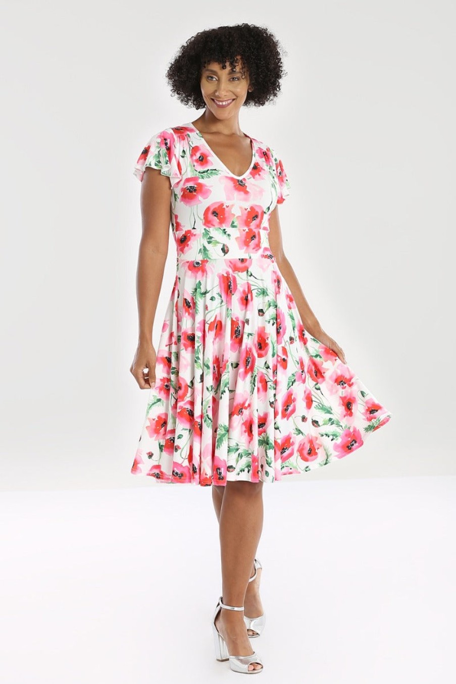 Hell Bunny Knee Dresses | Aquarelle Dress Plus Size