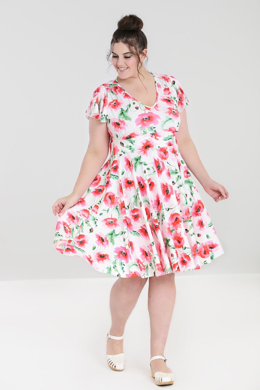 Hell Bunny Knee Dresses | Aquarelle Dress Plus Size