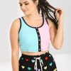 Hell Bunny Loungewear | Mimi Crop Top