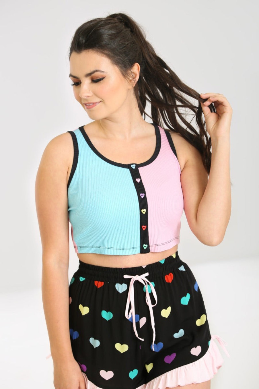 Hell Bunny Loungewear | Mimi Crop Top