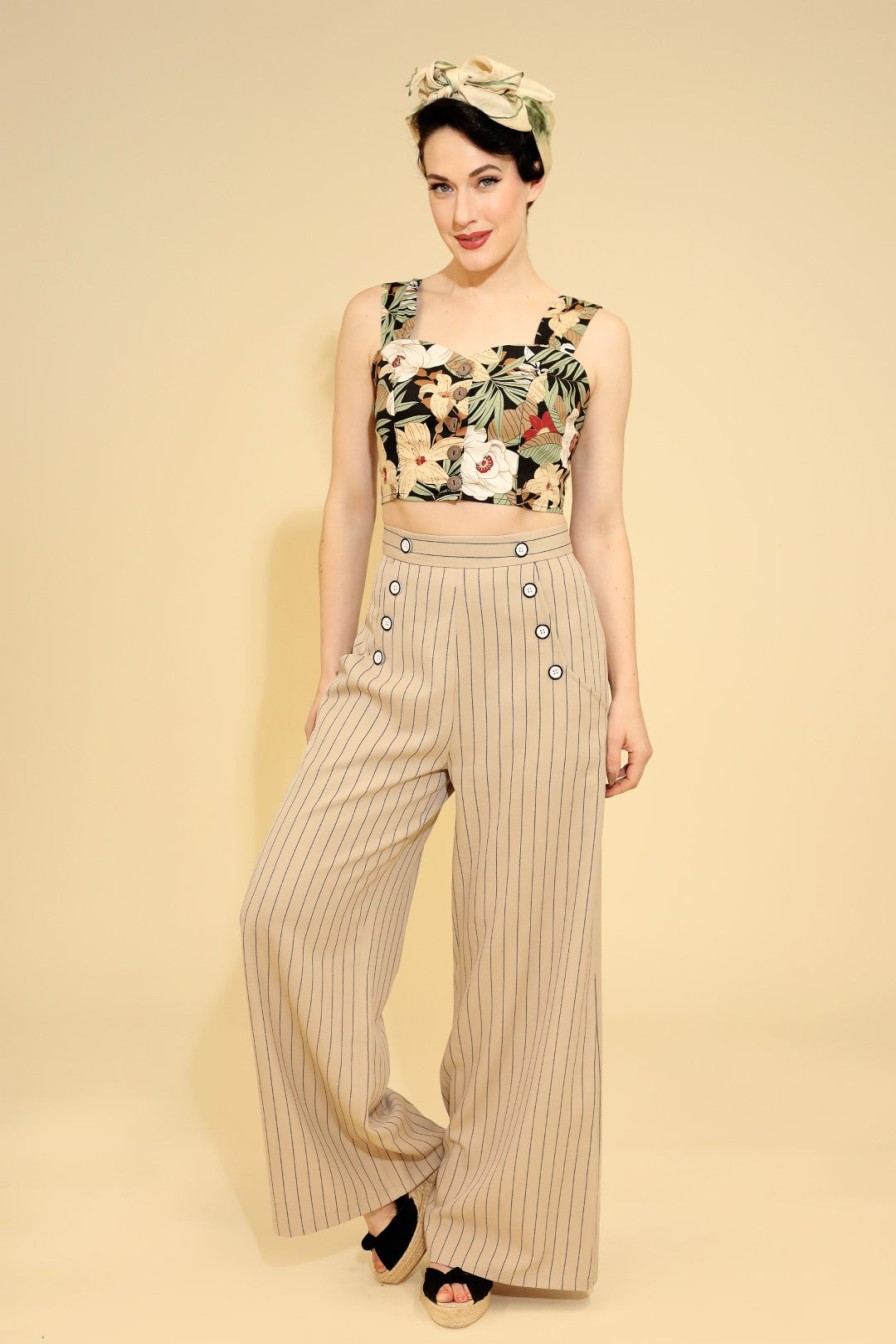 Hell Bunny Trousers | Caspian Swing Trousers