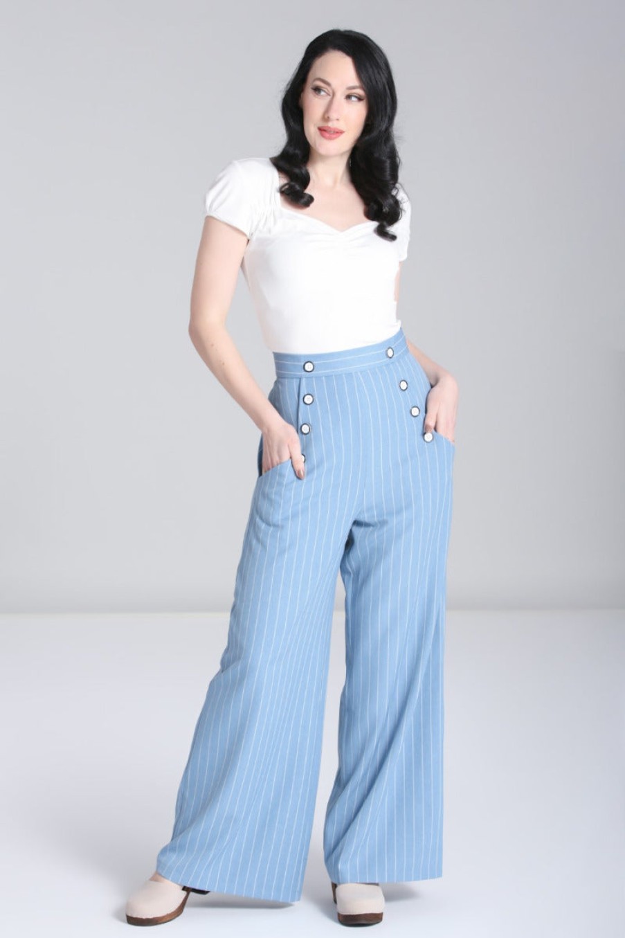 Hell Bunny Trousers | Caspian Swing Trousers