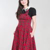 Hell Bunny Midi Dresses | Irvine Pinafore Dress